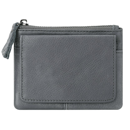 Retro Mini Genuine Leather Wallet – Multifunctional Card Holder & Storage Bag