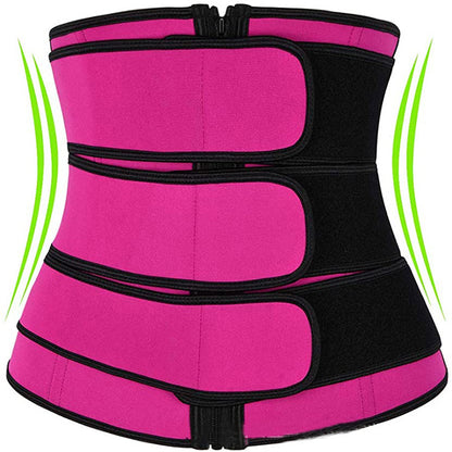 Tummy Sweat Shapewear Bodysuit for Women – Waist Trainer Slimming Corset with 2-3 Belts