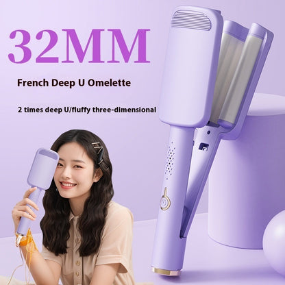 New French Egg Roll Hair Curler – Automatic Styling Iron for Big Waves Without Hair Damage