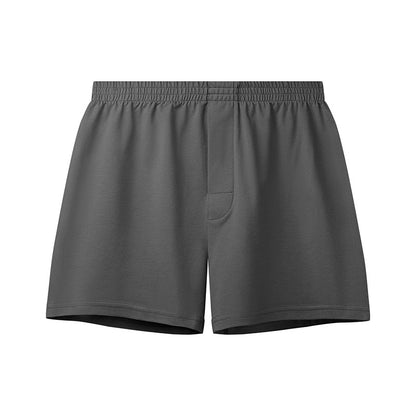 Loose-Fitting Loungewear Men’s Cotton Underwear – Breathable Mid-Waist Boxers