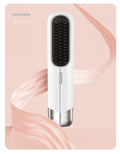 Portable Wireless Hair Straightener & Curler – Dual-Use Splint for Wet & Dry Styling