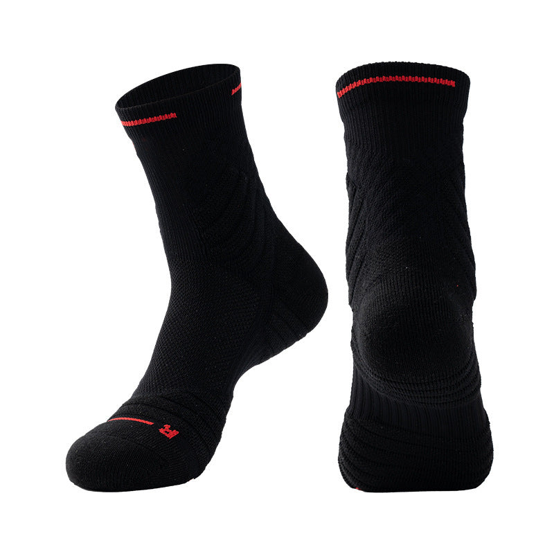 High-Top Running Sports Stockings – Compression Thigh-High & Short Tube Socks for Men & Women