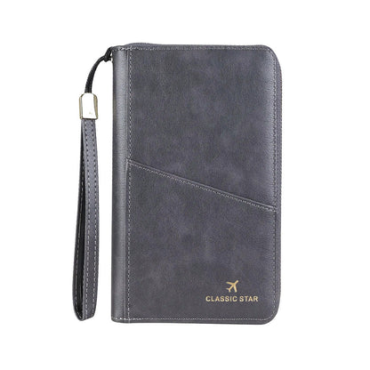 RFID Passport Holder Wallet – Genuine Leather Travel Wallet for Men & Women