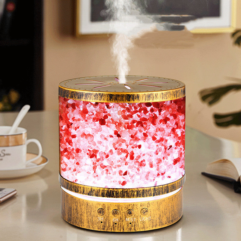 400mL Metal Essential Oil Diffuser – Large Capacity Aromatherapy Humidifier with Timer & Ancient Copper Design