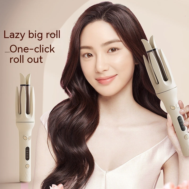 Full-Automatic Hair Curler – Lazy Egg Roll Large Wave Curling Iron with Ceramic Glaze Panel