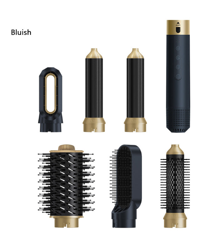 6-in-1 Electric Multifunctional Hot Air Comb – Curling, Straightening & Fluffy Hairstyle Blower Brush