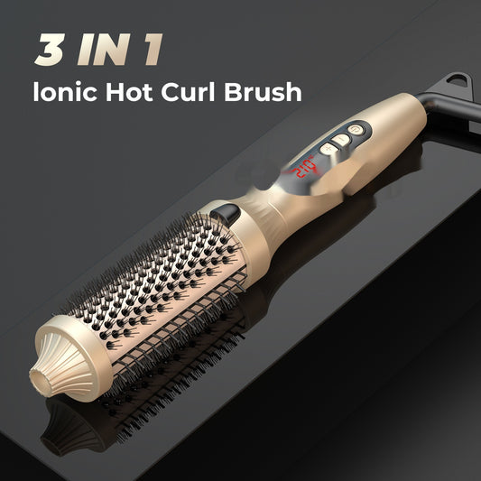 3-in-1 Hair Curler Straightener Hot Air Comb – Multi-Functional Styling Tool