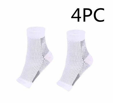 Men & Women Compression Ankle Support Socks – Anti-Fatigue Foot Sleeve for Pain Relief & Sports