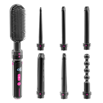 Ceramic Curling Iron & Hair Straightener – Dual-Use Curler Stick with Anti-Scald Design