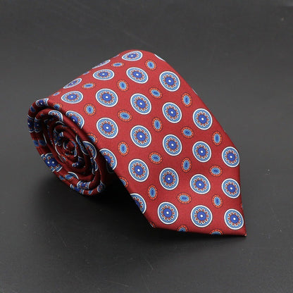 Super Soft Bohemian Silk Tie – Men’s Fashion 75mm Necktie
