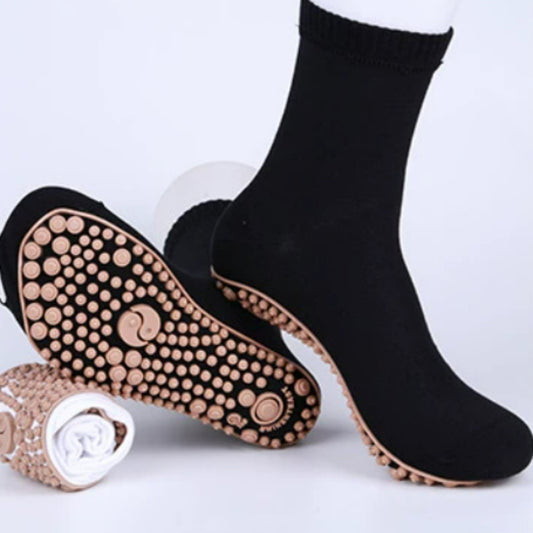 Combed Cotton Acupoint Massage Socks – Reflexology Health Care Acupressure Socks
