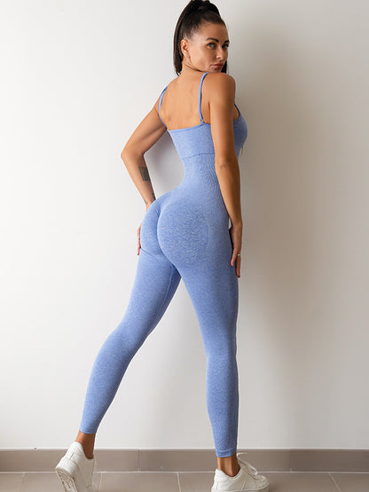Women’s Sexy Unitard One Piece Jumpsuit – Spaghetti Strap Tummy Control Rompers Sleeveless Bodysuit