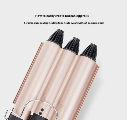 Hair Curler for Women – Big Wave Water Ripple Egg Roll Curling Iron, 31mm+ Barrel