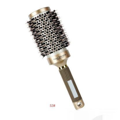 Ceramic Aluminum Tube Hair Comb – Temperature-Resistant Big Wave Styling Brush for Women