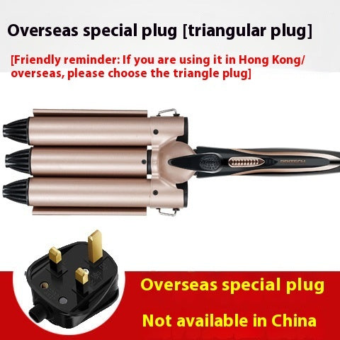 Hair Curler for Women – Big Wave Water Ripple Egg Roll Curling Iron, 31mm+ Barrel