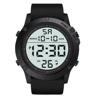 Waterproof Digital Sports Watch – Military Tactical LED Backlight Wristwatch for Men