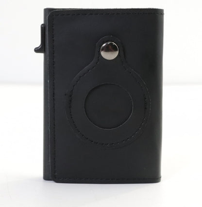 AirTag Wallet for Men – Anti-Theft RFID Slim Leather Card Holder with Money Clip & Apple AirTag Pocket