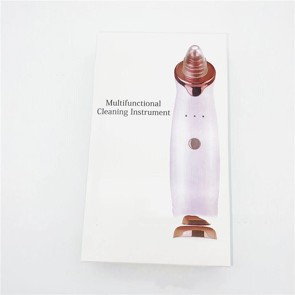 Electric Blackhead Removal Device – Household Pore Cleaner with 5 Suction Heads & USB Charging