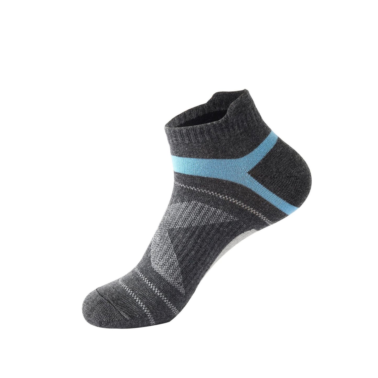 Men’s Summer Thin Cotton Socks – Color Matching Short Tube Non-Slip Sports Wear