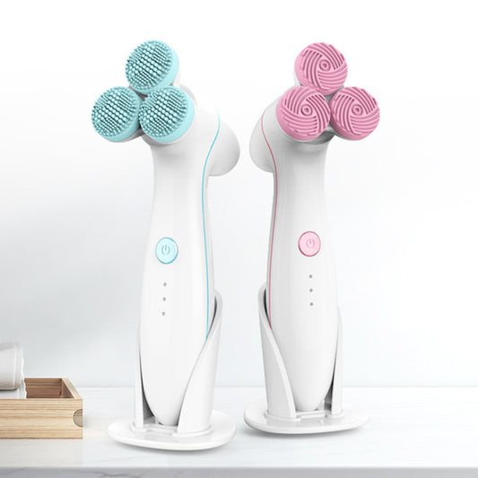 3D Smart Electric Facial Cleanser – Silicone Massage & Deep Pore Cleaning Device