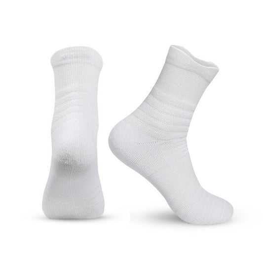 Men’s Long Compression Stockings – Professional Sports Running & Basketball Fitness Socks, Breathable Calf Support