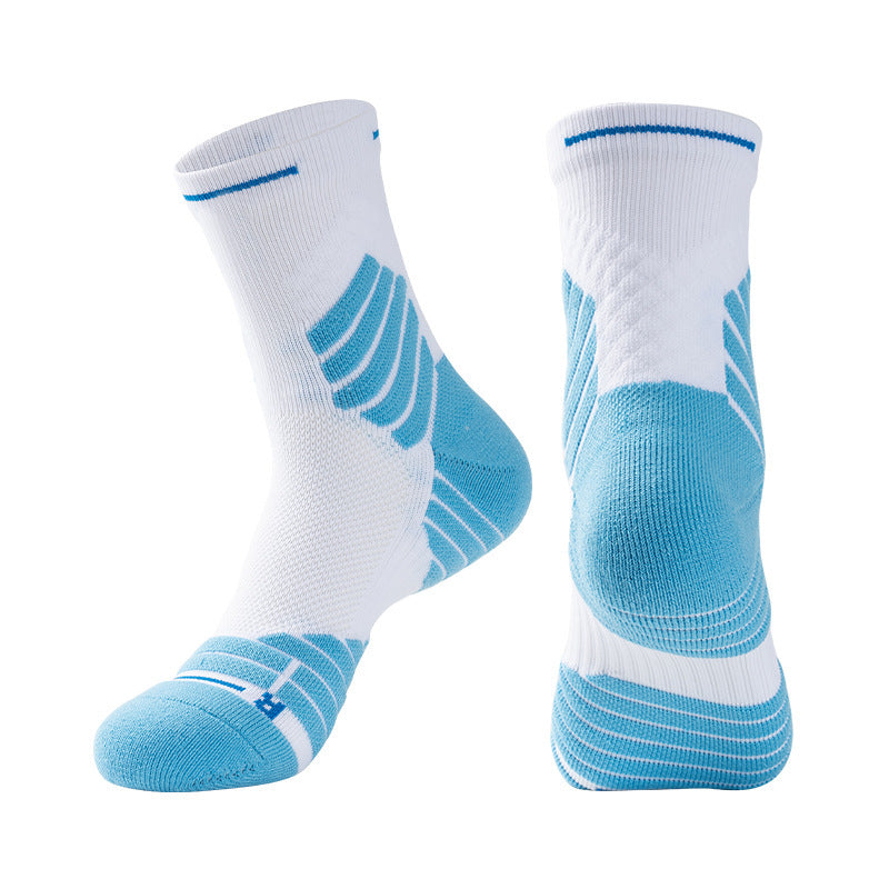 High-Top Running Sports Stockings – Compression Thigh-High & Short Tube Socks for Men & Women