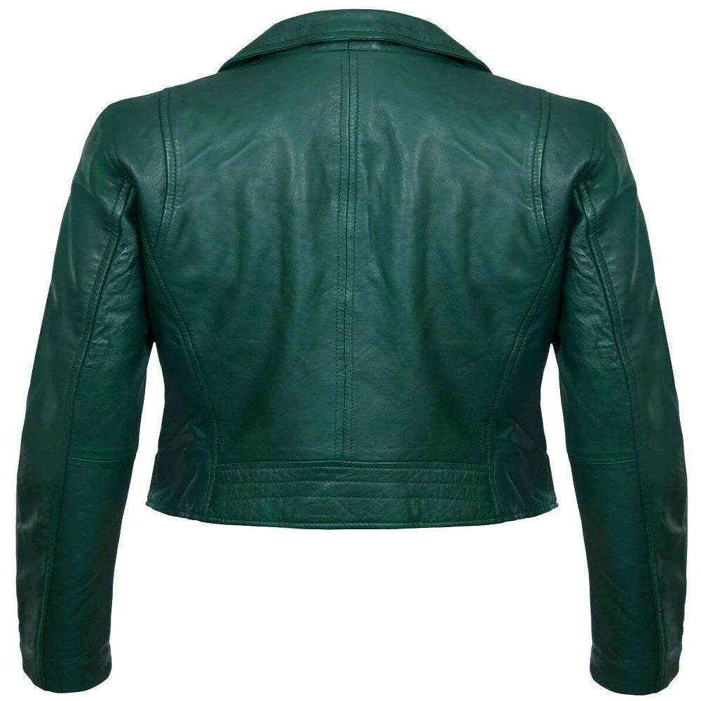 Women’s Classic Brando Biker Jacket Loughton | Genuine Nappa Leather Coat