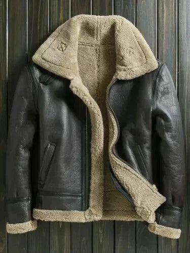 Men’s Real Leather MA-1 Bomber Jacket – Soft Lambskin Pilot Style, Slim Fit